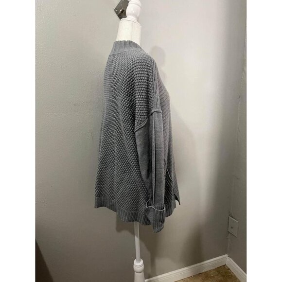 Dressbarn Mock Neck Knitted Gray Sweater Women Size 2X - Picture 5 of 9